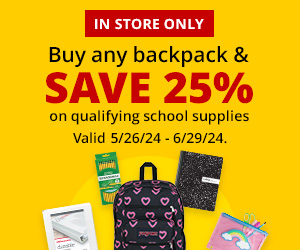 Buy a Backpack and Save 25%