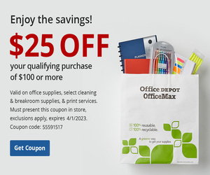 $25 off $100 with qualifying purchase â get coupon here.