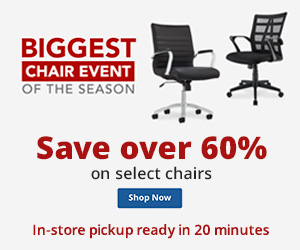 Save Over 60% on Select Chairs Ã¢ÂÂ In-store pickup ready in 20 minutes