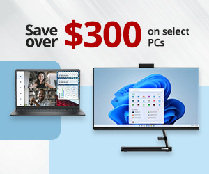Save over $300 on select PCs - and more! Click here to see our assortment.