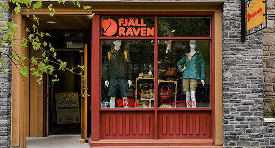 Fjallraven retailer in Banff, Alberta
